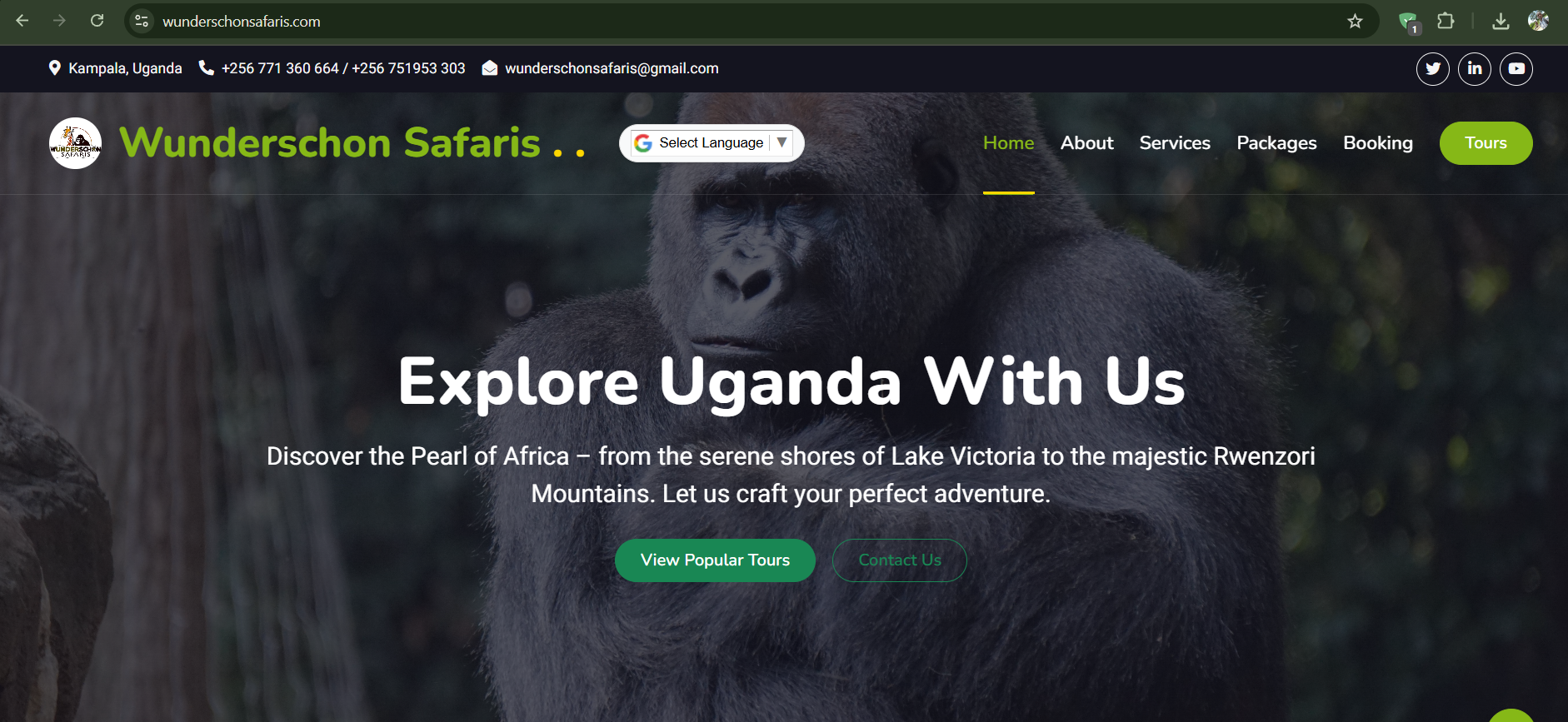 Wunderschon Safaris screenshot